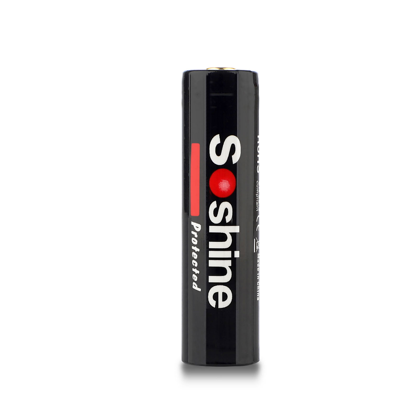 Soshine Li-ion 18650 Battery With Protected: 3.7V 3600mAh