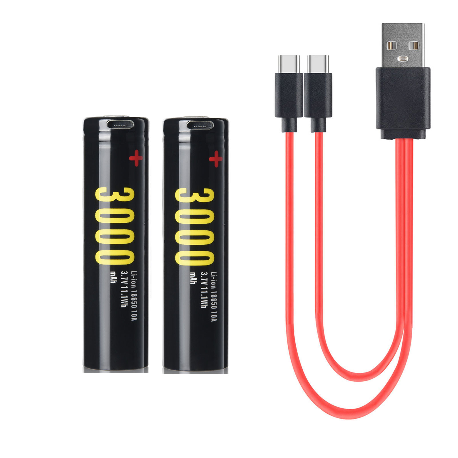Soshine USB Li-ion 18650 Battery with Protected: 3.7V 3000mAh
